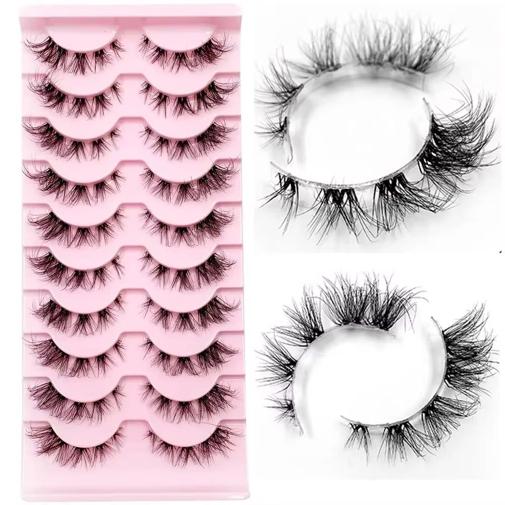 Eyelash Extension Cat Eye Wispy - Cils segmentés Manga cils 3D bande