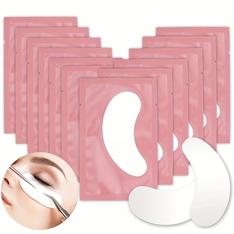 Eyelash Extension Ideas - 50 Paires de Patchs Hydrogel Anti-Peluches