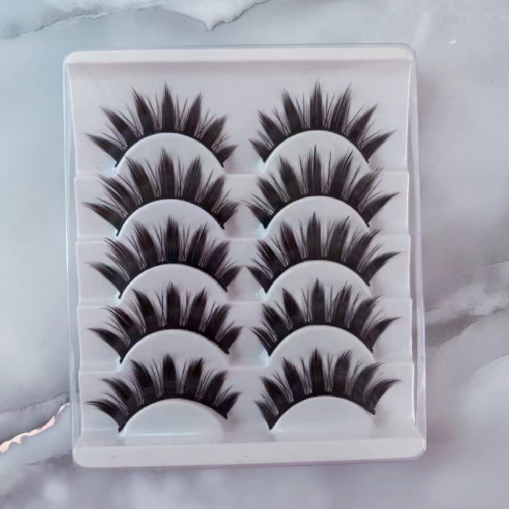 Eyelash Extension Cat Eye Wispy - Cils naturels effet mouillé Manga, maquillage