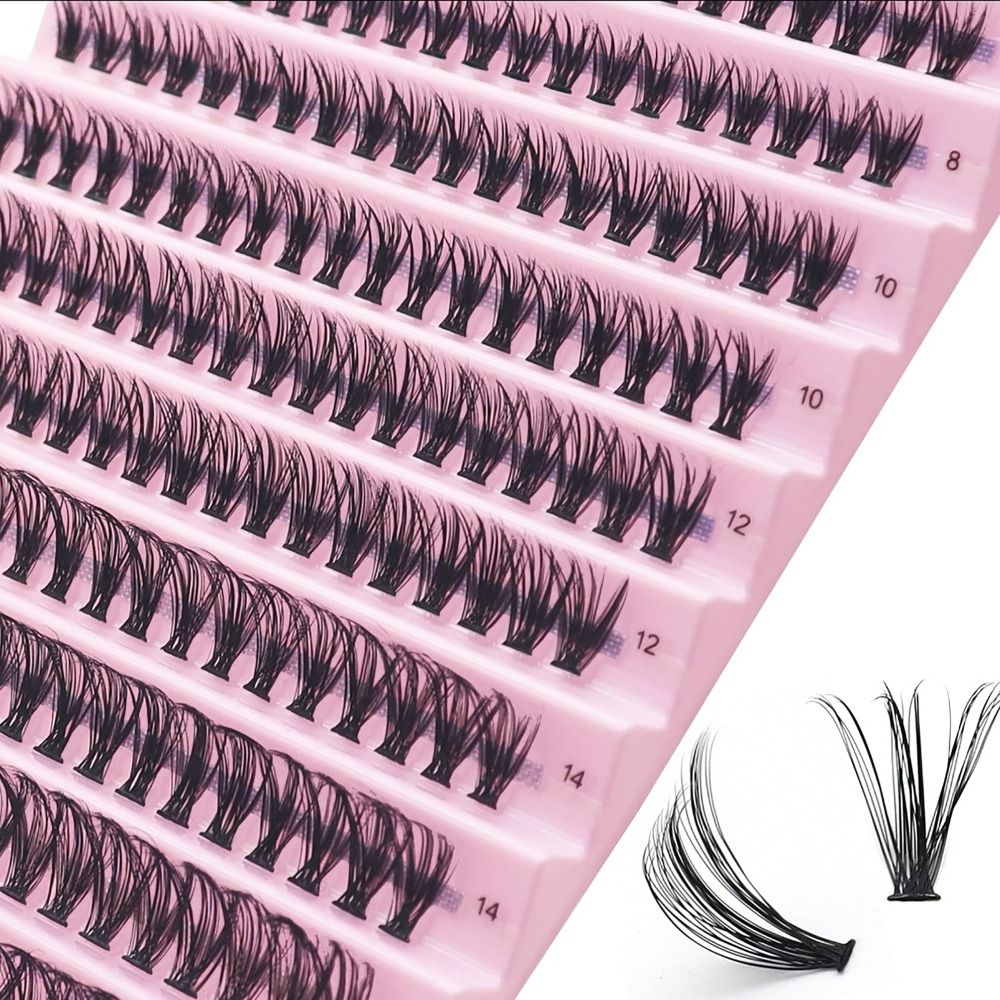 Eyelash Extension Human Hair - Grappes de Cils Individuels, Volume Naturel,