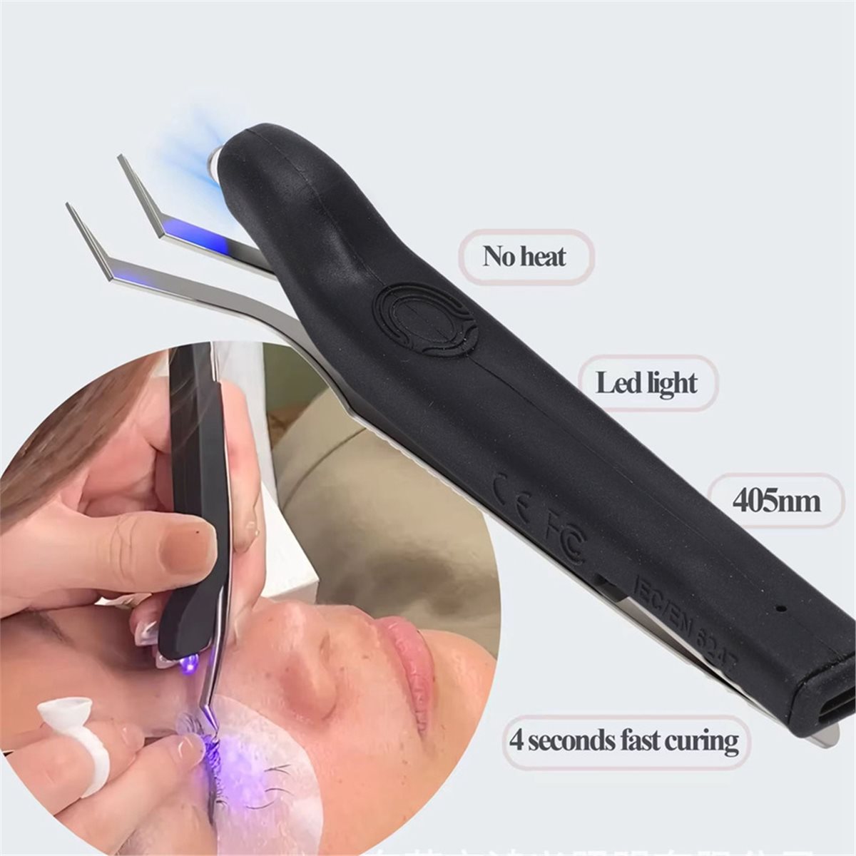 Eyelash Extension Uv - Pince à épiler UV rechargeable utile