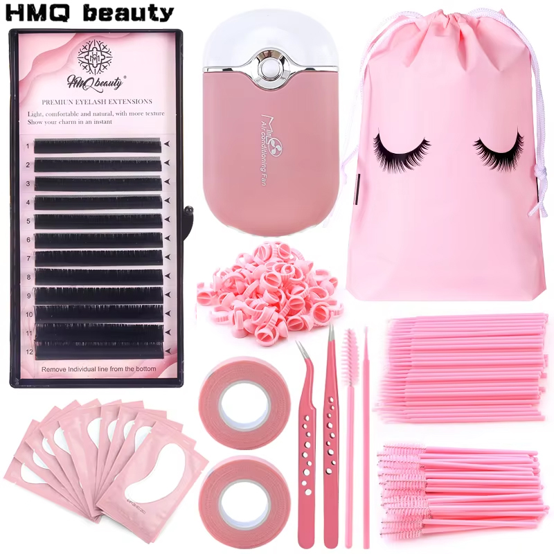 Eyelash Extension Fan - Kit d'extensions de cils, ensemble de