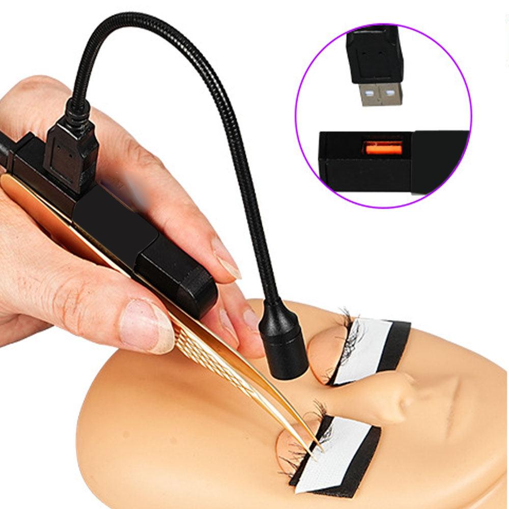 Eyelash Extension Uv - Lampe USB à tête orientable, pince