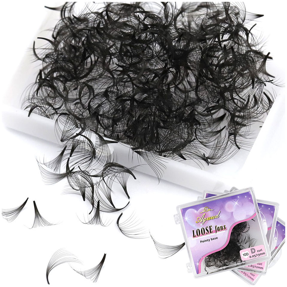 Eyelash Extension Medium - AGUUD 500 ventilateurs cils en éventail