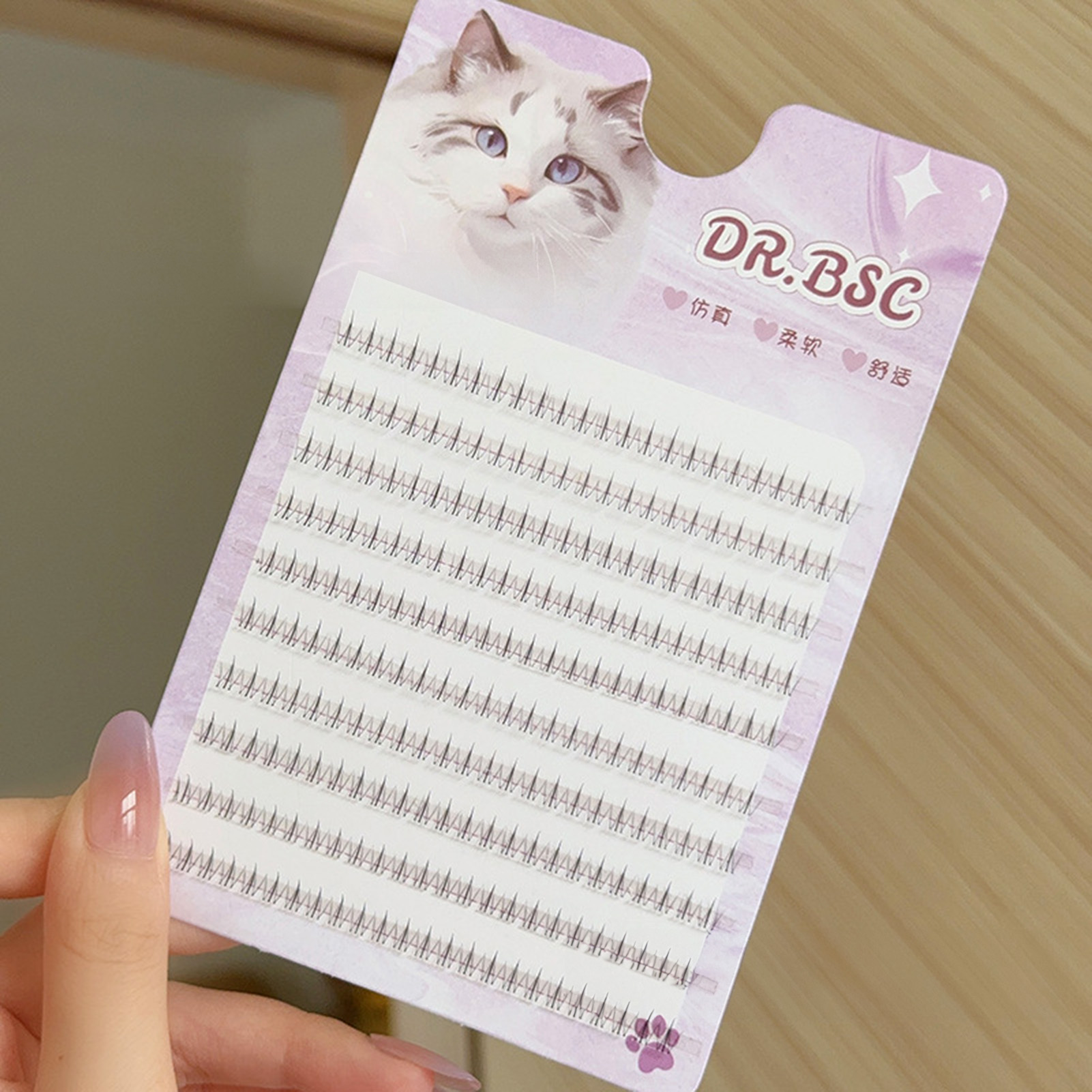 Eyelash Extension Korean - Faux-cils à bande fine, bricolage sous