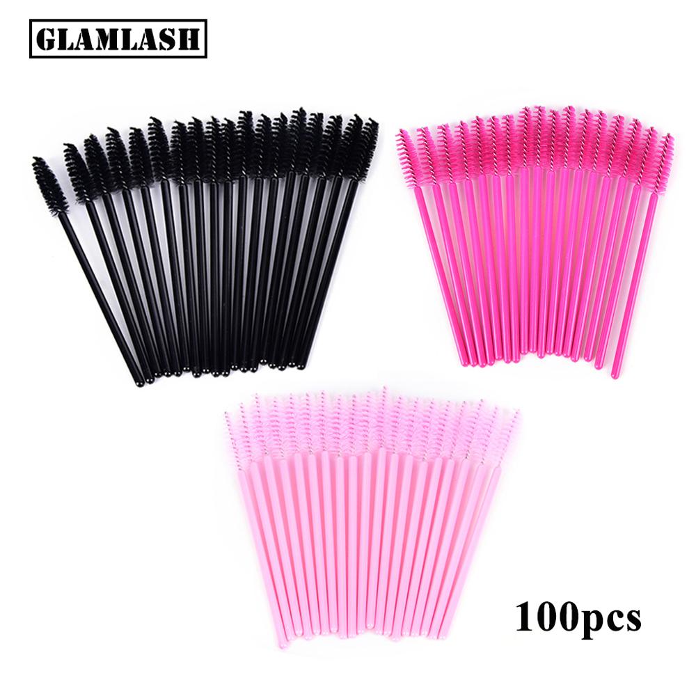 Eyelash Extension Kits - 100 pièces jetables Micro cils peigne