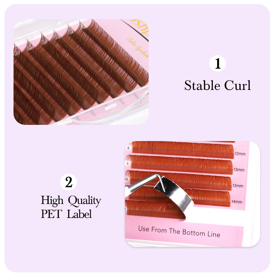 0.05 0.07 brun clair/moyen/fon - Eyelash Extension Medium avis et prix
