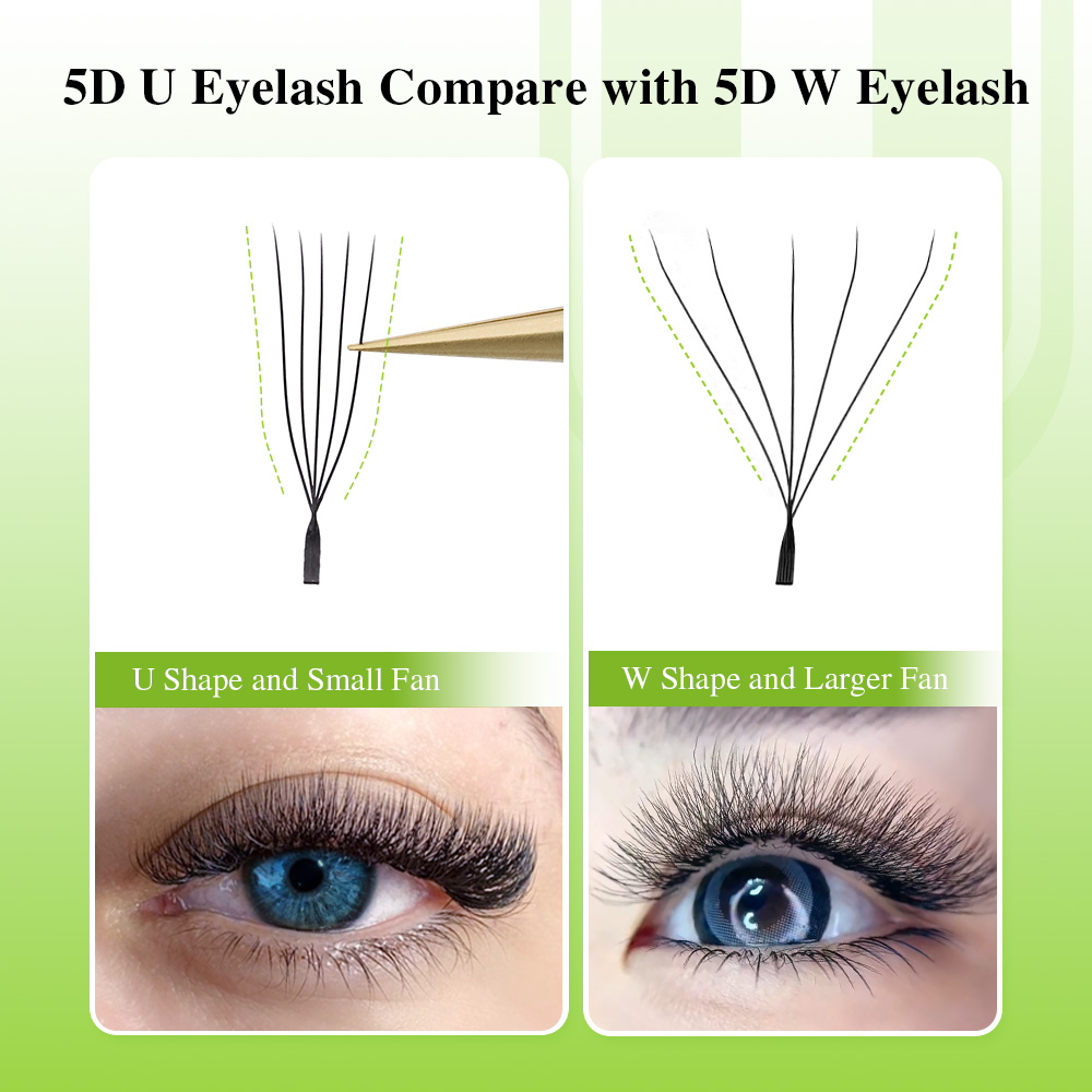 NAGARAKU U forme 3D/4D/5D lumi - Eyelash Extension Human Hair avis et prix