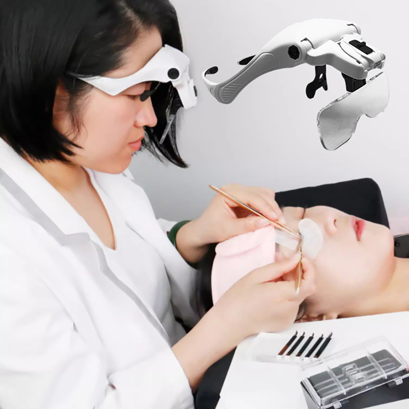 Loupe réglable à 5 lentilles,  - Eyelash Extension With Glasses avis et prix