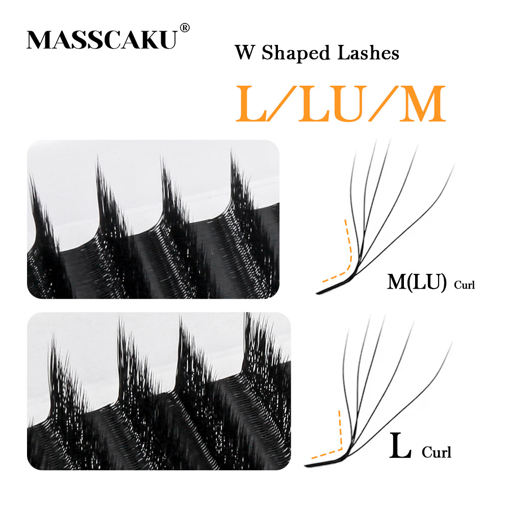 MASSCAKU L LU M Curl YY/W Exte - Eyelash Extension Human Hair avis et prix