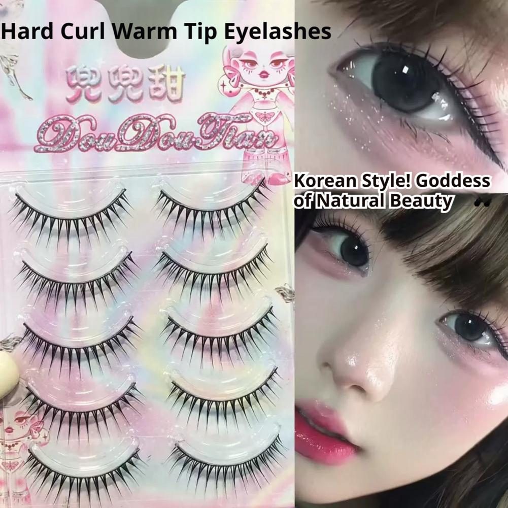5 paires de faux cils coréens  - Eyelash Extension Korean avis et prix