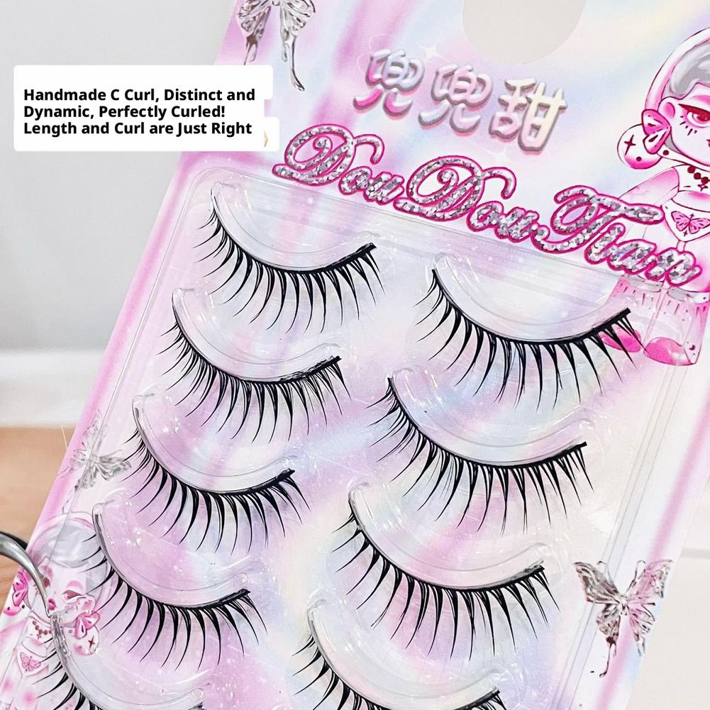 5 paires de faux cils coréens  - Eyelash Extension Korean avis et prix