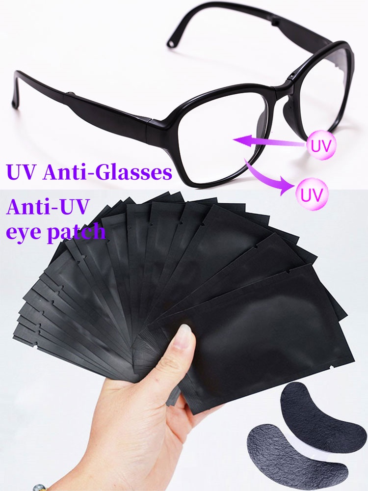 50 paires de patchs noirs anti - Eyelash Extension With Glasses avis et prix
