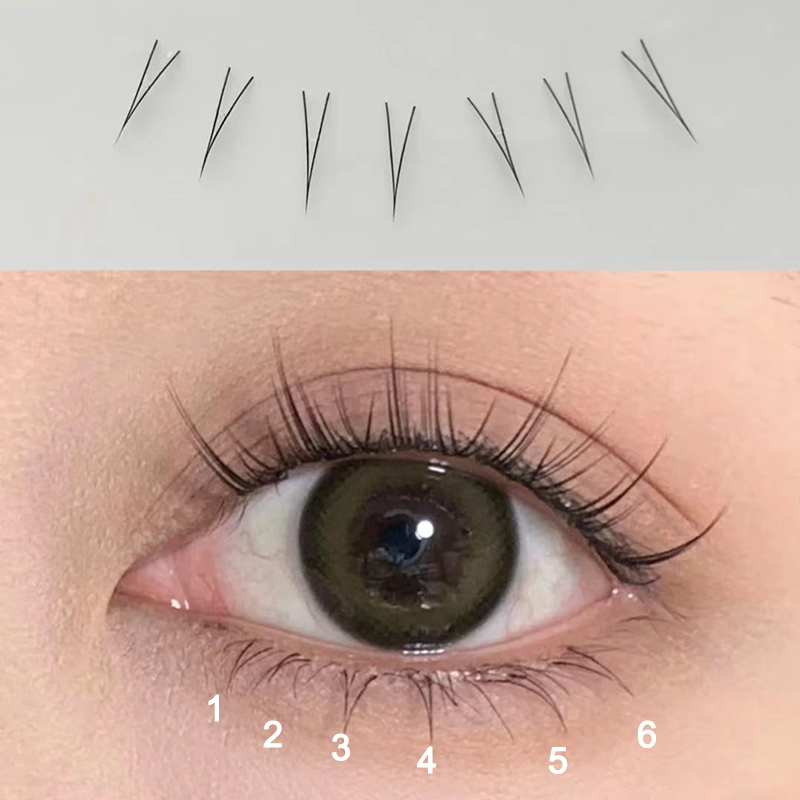 J Curl V forme sous cils bande - Eyelash Extension Korean avis et prix