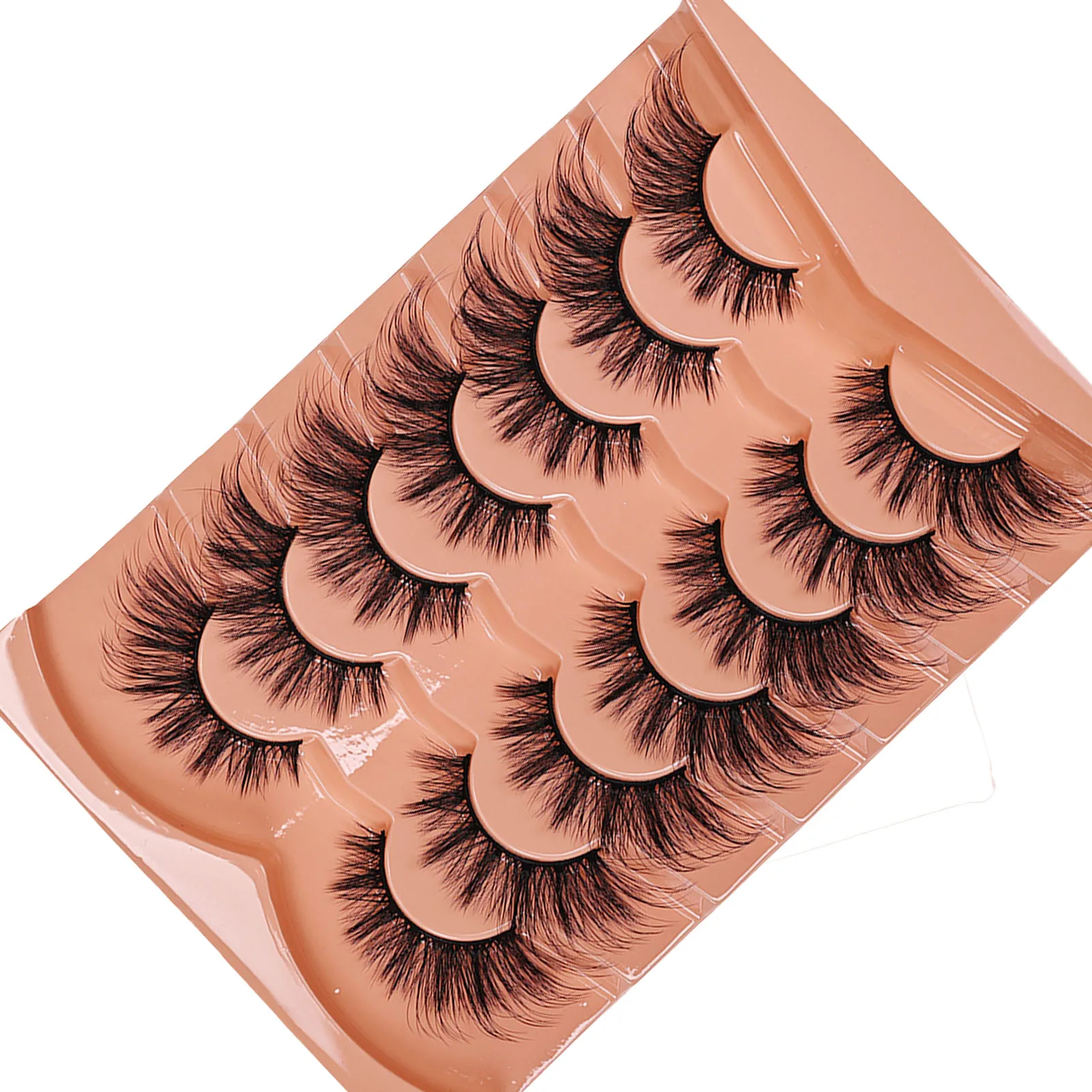7 paires de faux cils œil de c - Eyelash Extension Cat Eye Wispy avis et prix