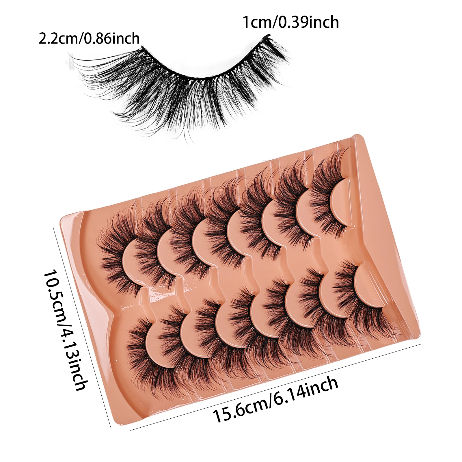 7 paires de faux cils œil de c - Eyelash Extension Cat Eye Wispy avis et prix