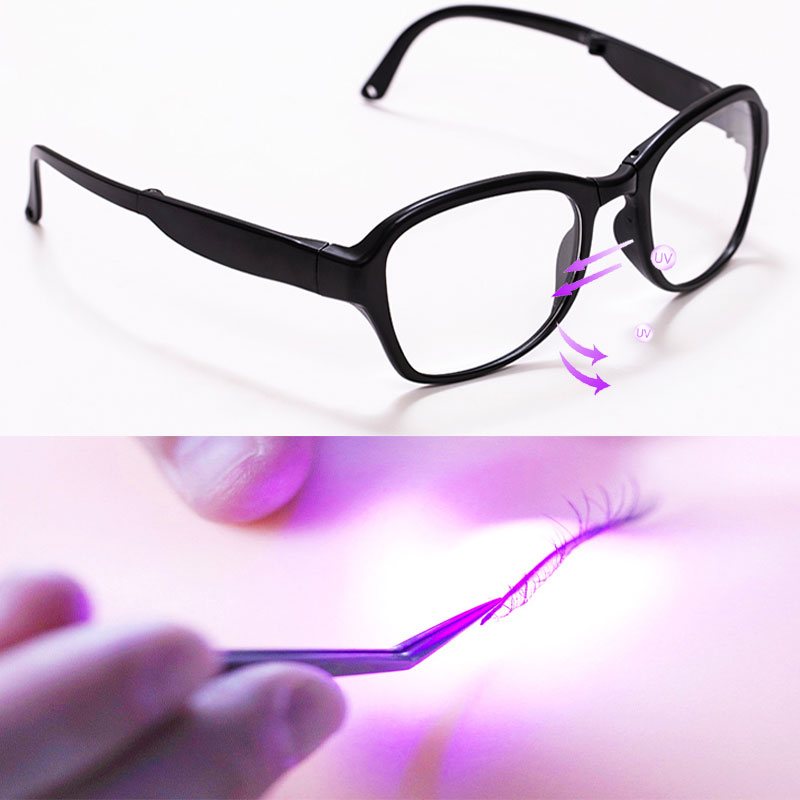 Lunettes de protection UV, col - Eyelash Extension With Glasses avis et prix