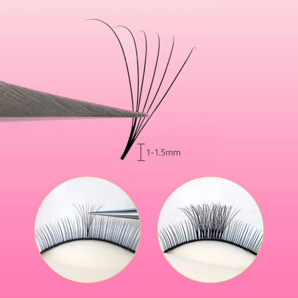 Lashprofessor 3D-40D Cluster v - Eyelash Extension Medium avis et prix
