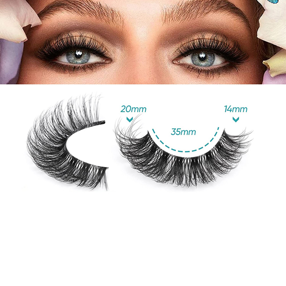 10 paires de Faux cils 6D Supe - Eyelash Extension Cat Eye Wispy avis et prix