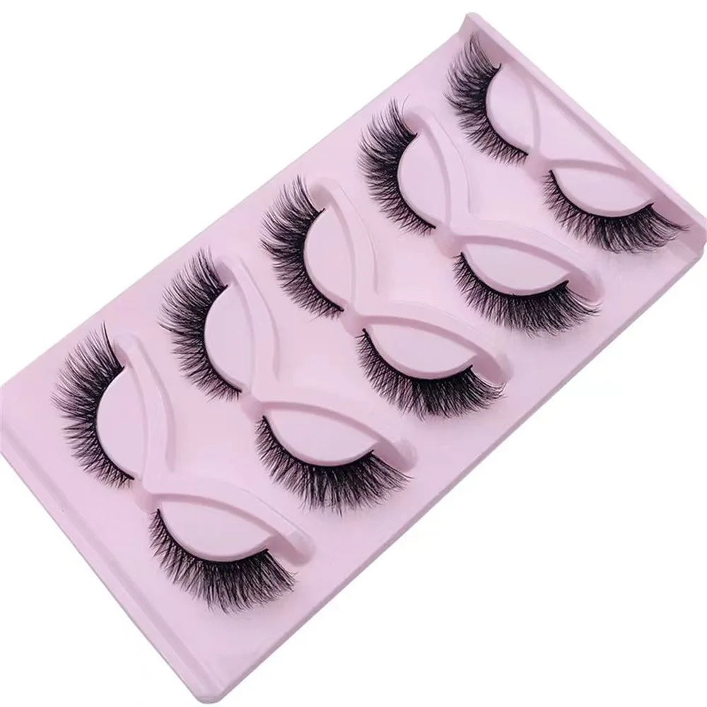 5 paires de cils oeil de chat  - Eyelash Extension Cat Eye Wispy avis et prix