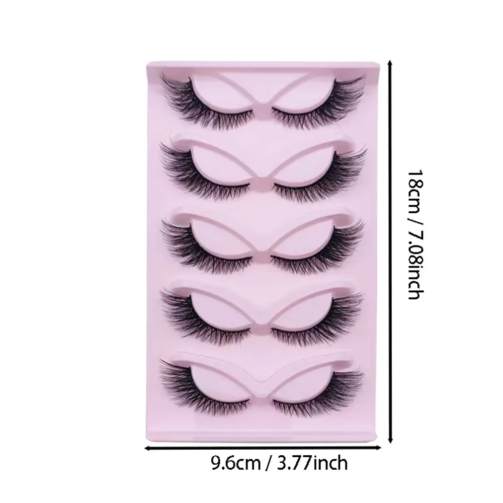 5 paires de cils oeil de chat  - Eyelash Extension Cat Eye Wispy avis et prix