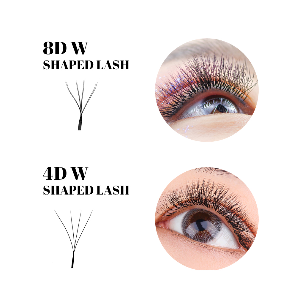 FADVAN Cils en forme de W doub - Eyelash Extension Human Hair avis et prix