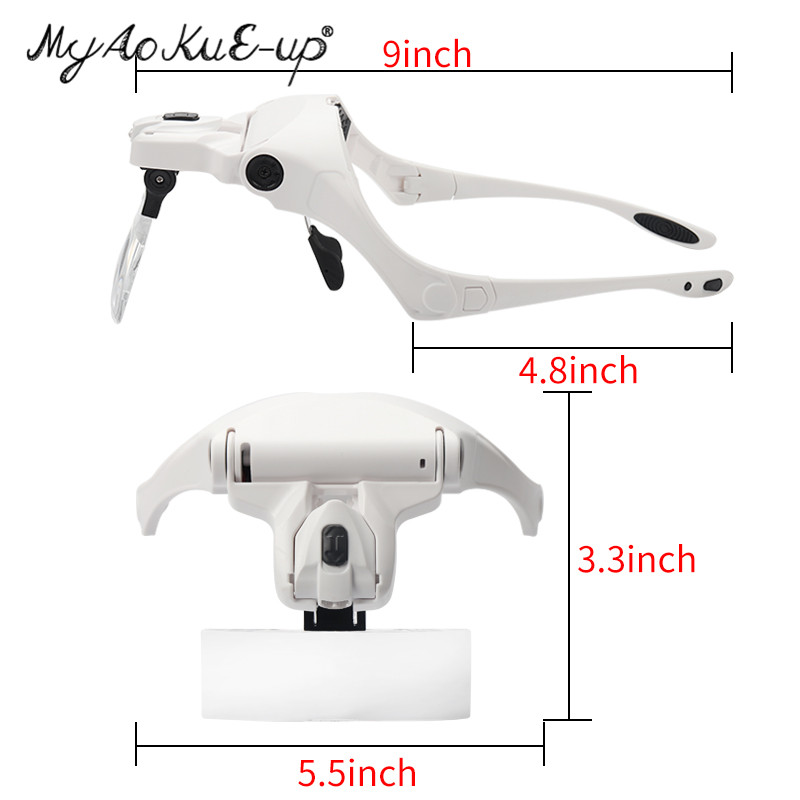Loupe à bandeau réglable à 5 l - Eyelash Extension With Glasses avis et prix