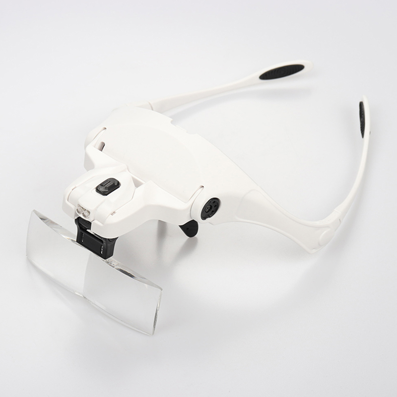 Loupes à 5 lentilles, lampe à  - Eyelash Extension With Glasses avis et prix