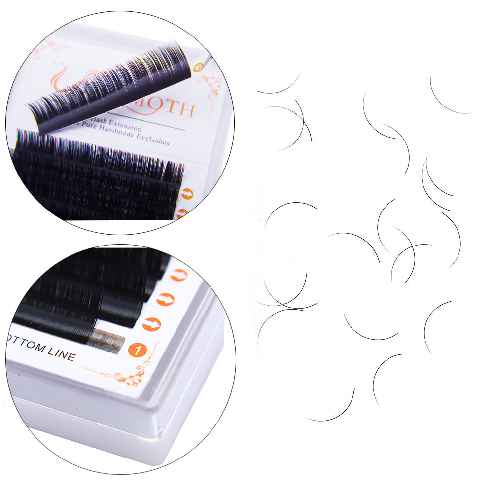 DOSMOTH 10 boîtes 16 rangées 7 - Eyelash Extension Human Hair avis et prix