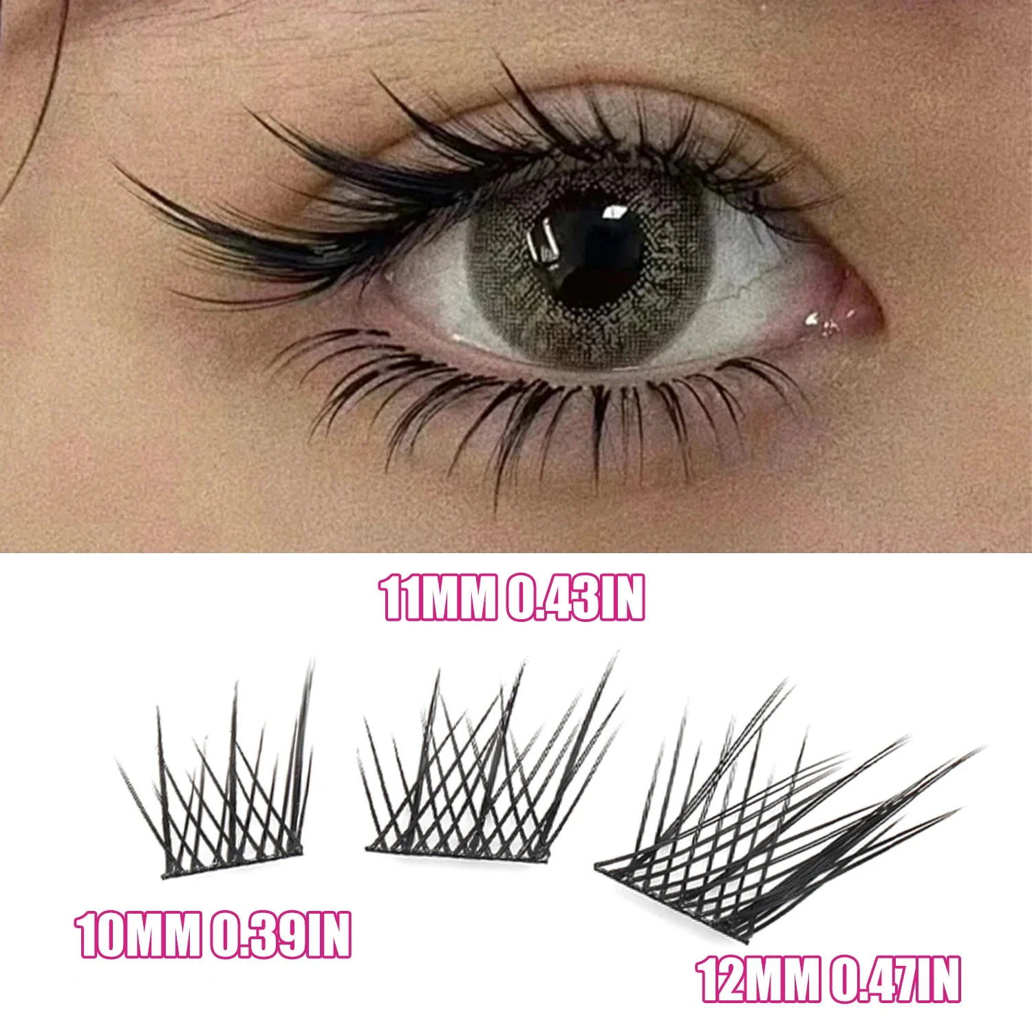 Cils en grappes effet œil de r - Eyelash Extension Cat Eye Wispy avis et prix