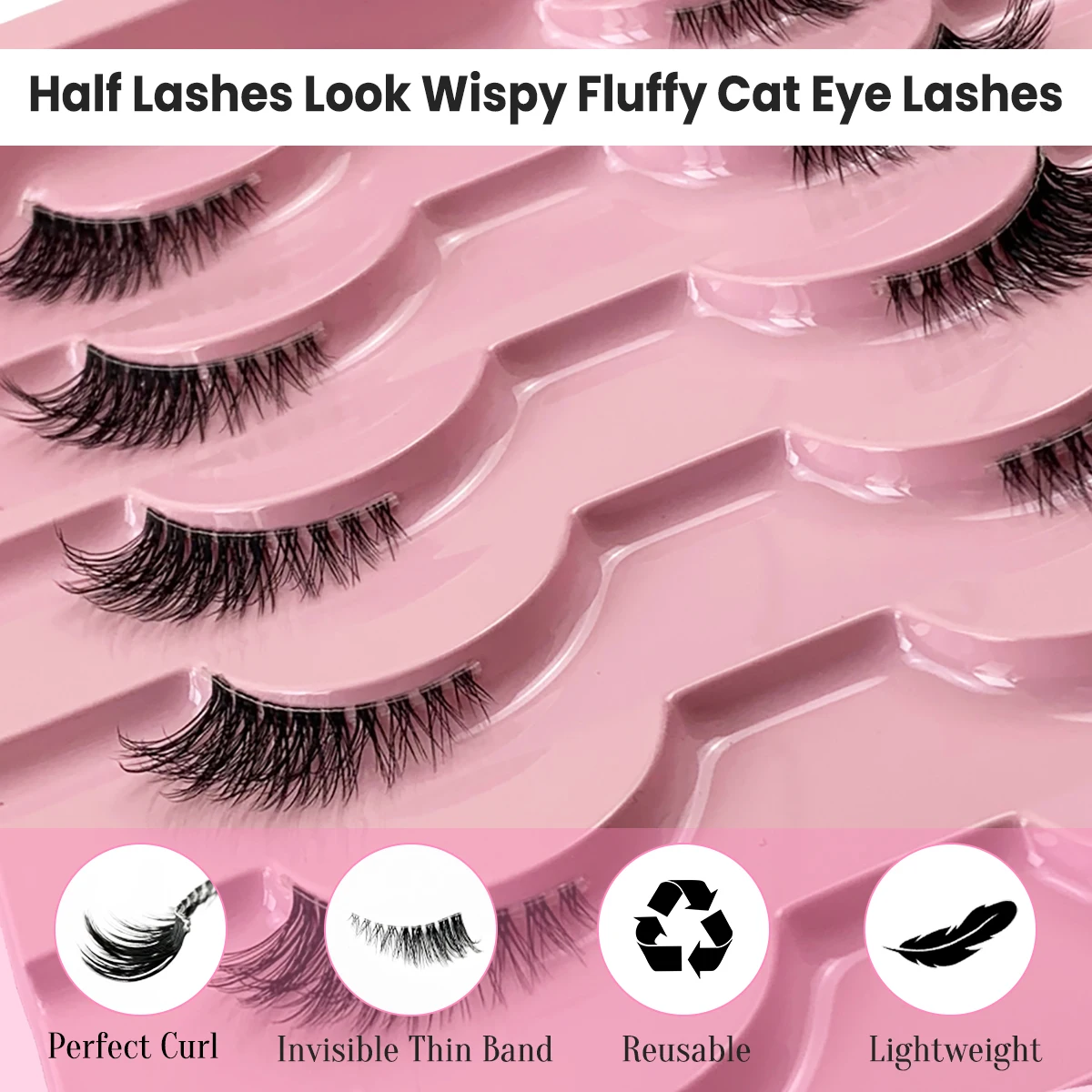 AMSDCN 10 paires de cils synth - Eyelash Extension Medium avis et prix