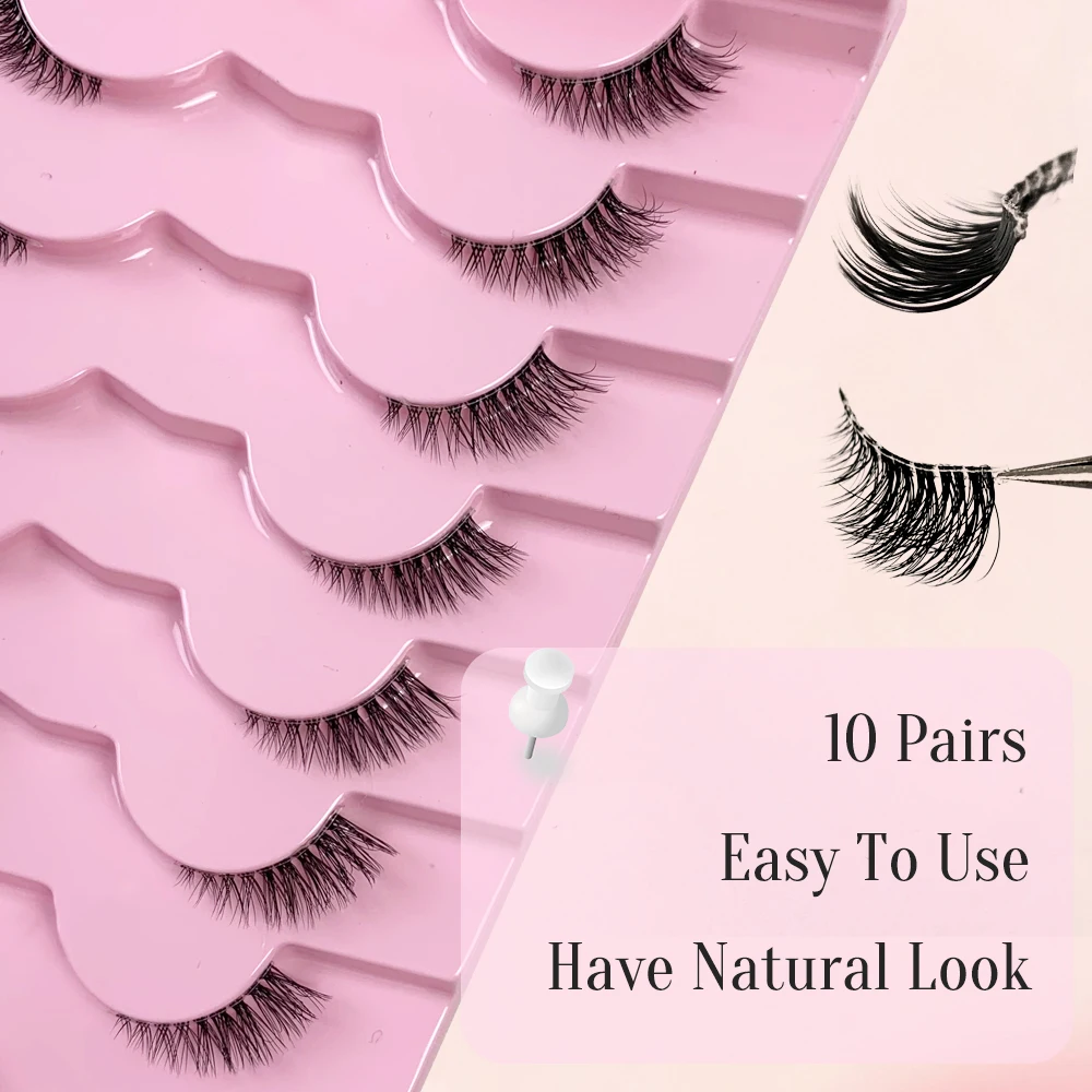 AMSDCN 10 paires de cils synth - Eyelash Extension Medium avis et prix