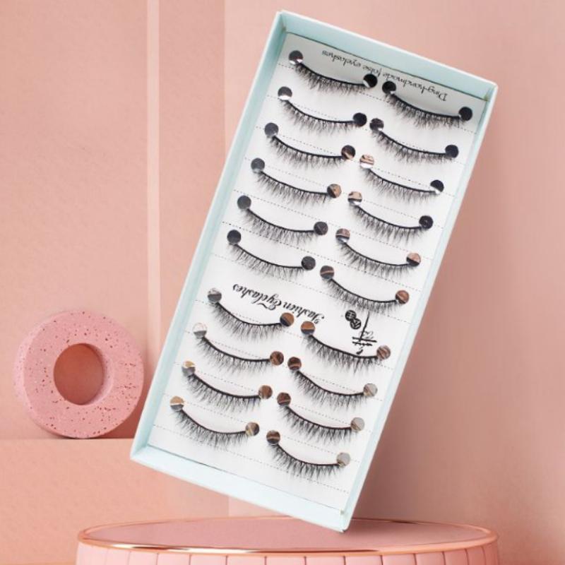 10 paires de faux cils naturel - Eyelash Extension Cat Eye Wispy avis et prix