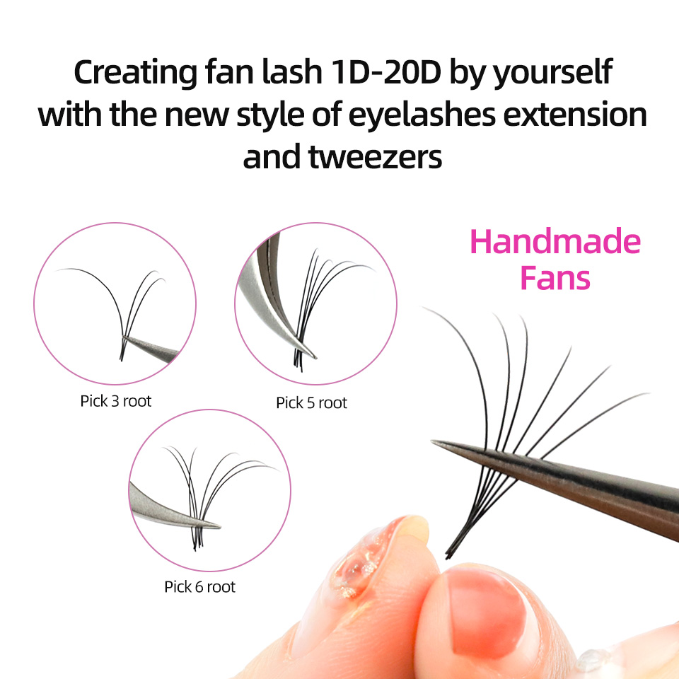 Rujade 5 cas / lot faux extens - Eyelash Extension Human Hair avis et prix