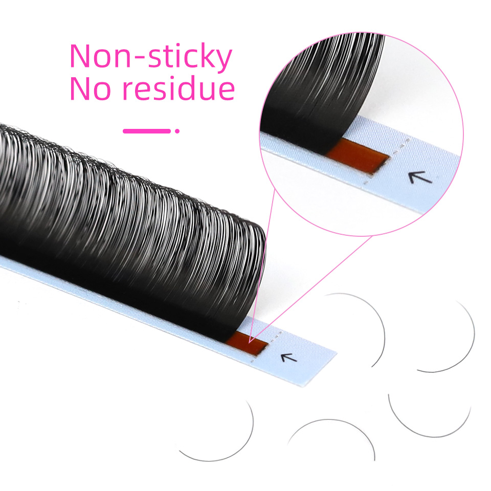 Rujade 5 cas / lot faux extens - Eyelash Extension Human Hair avis et prix