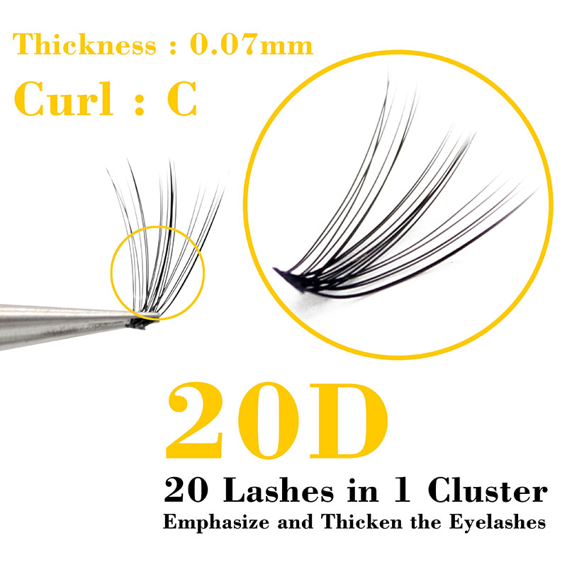 Kimcci 60 paquets Extension de - Eyelash Extension Human Hair avis et prix